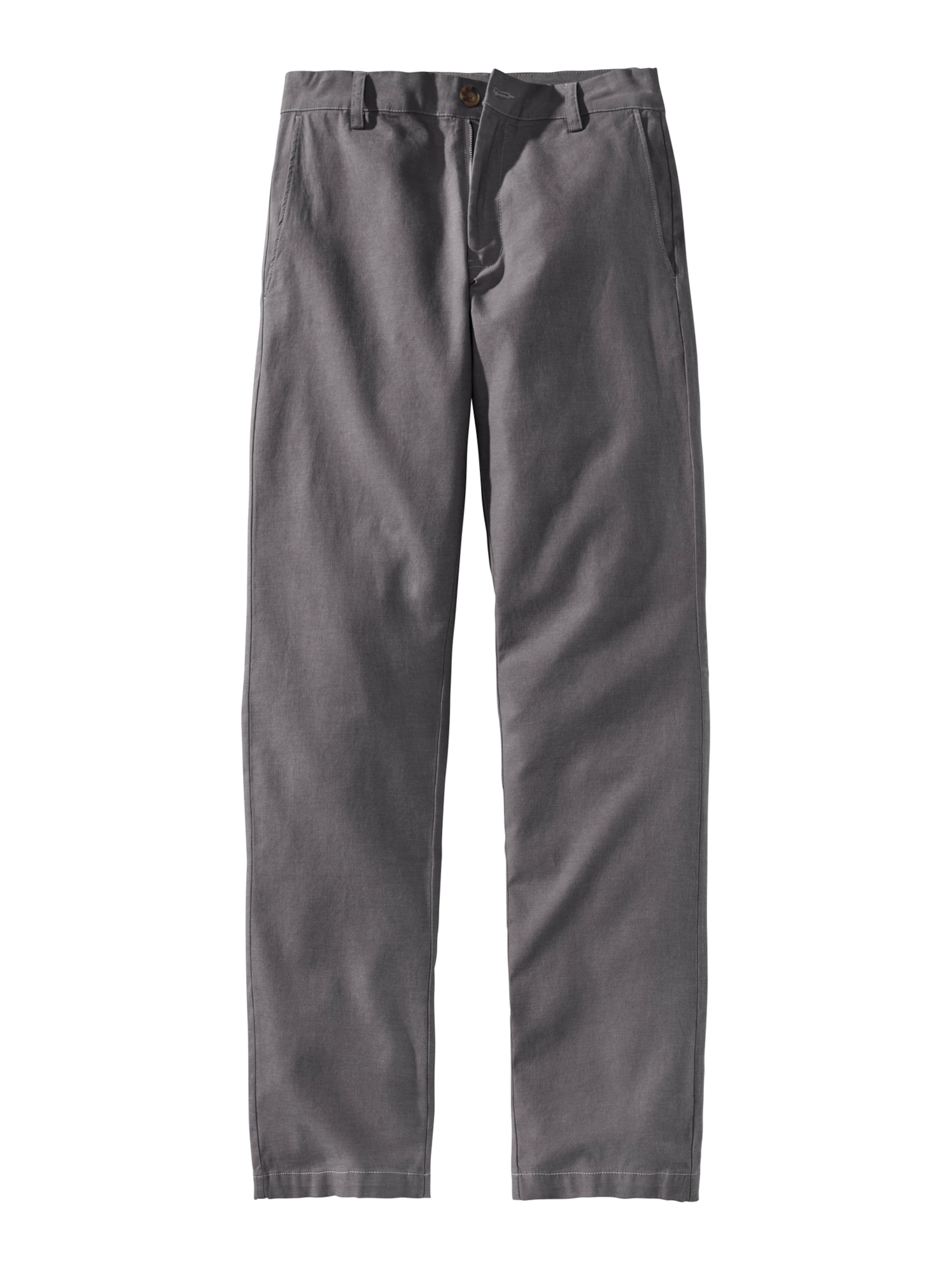 JOHN DEVIN Chino-püksid 'Oxford', värv hall: eest vaates