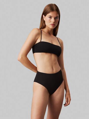 Calvin Klein Swimwear Bandeau Bikinitop in Zwart