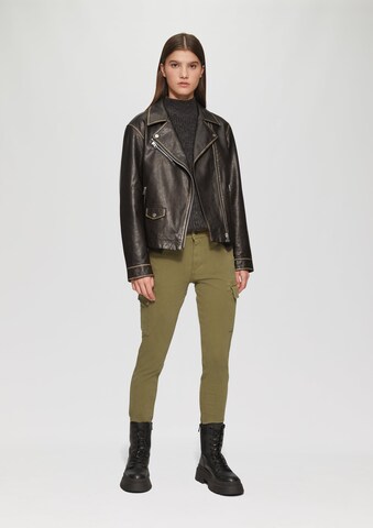 Coupe slim Pantalon cargo QS en vert