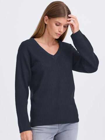 Pull-over ' OXISANDIE LS ' Oxmo en bleu