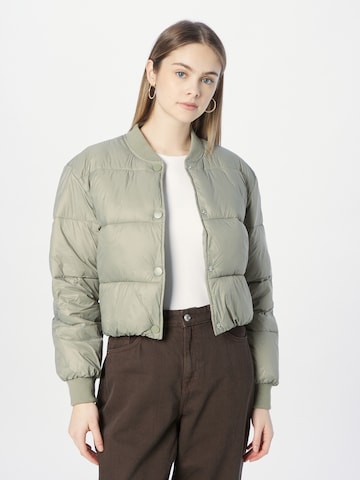 Abercrombie & Fitch Prehodna jakna | zelena barva: sprednja stran