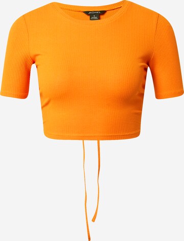 T-shirt Monki en orange : devant