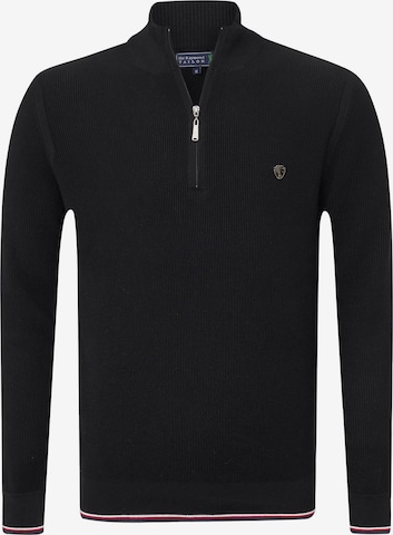 Sir Raymond Tailor Sweater 'Pulses' in Black: front