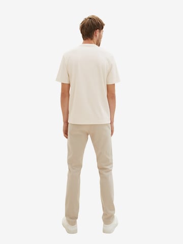 TOM TAILOR Slim fit Chino trousers in Beige