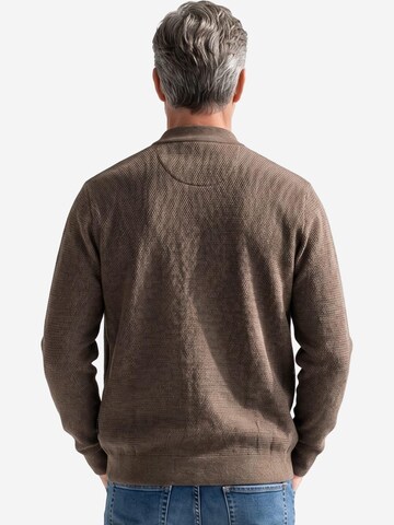 CASAMODA Knit cardigan 'Basic' in Brown