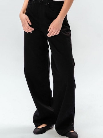 Regular Jean ' Wide ' TEESHOPPEN en noir
