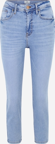 Coupe slim Jean 'CARRIE' River Island Petite en bleu : devant