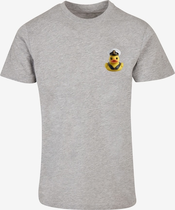 F4NT4STIC T-Shirt 'Rubber Duck Captain' in Grau: predná strana