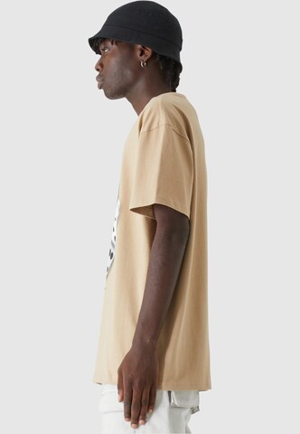Lost Youth T-Shirt 'Against All V.2' in Beige