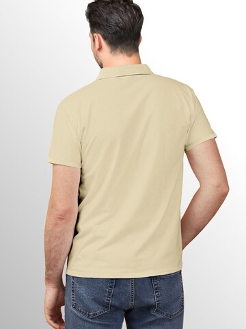 Neverless Shirt 'Polygon Wolf' in Beige