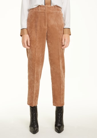 COMMA Regular Pantalon in Bruin: voorkant