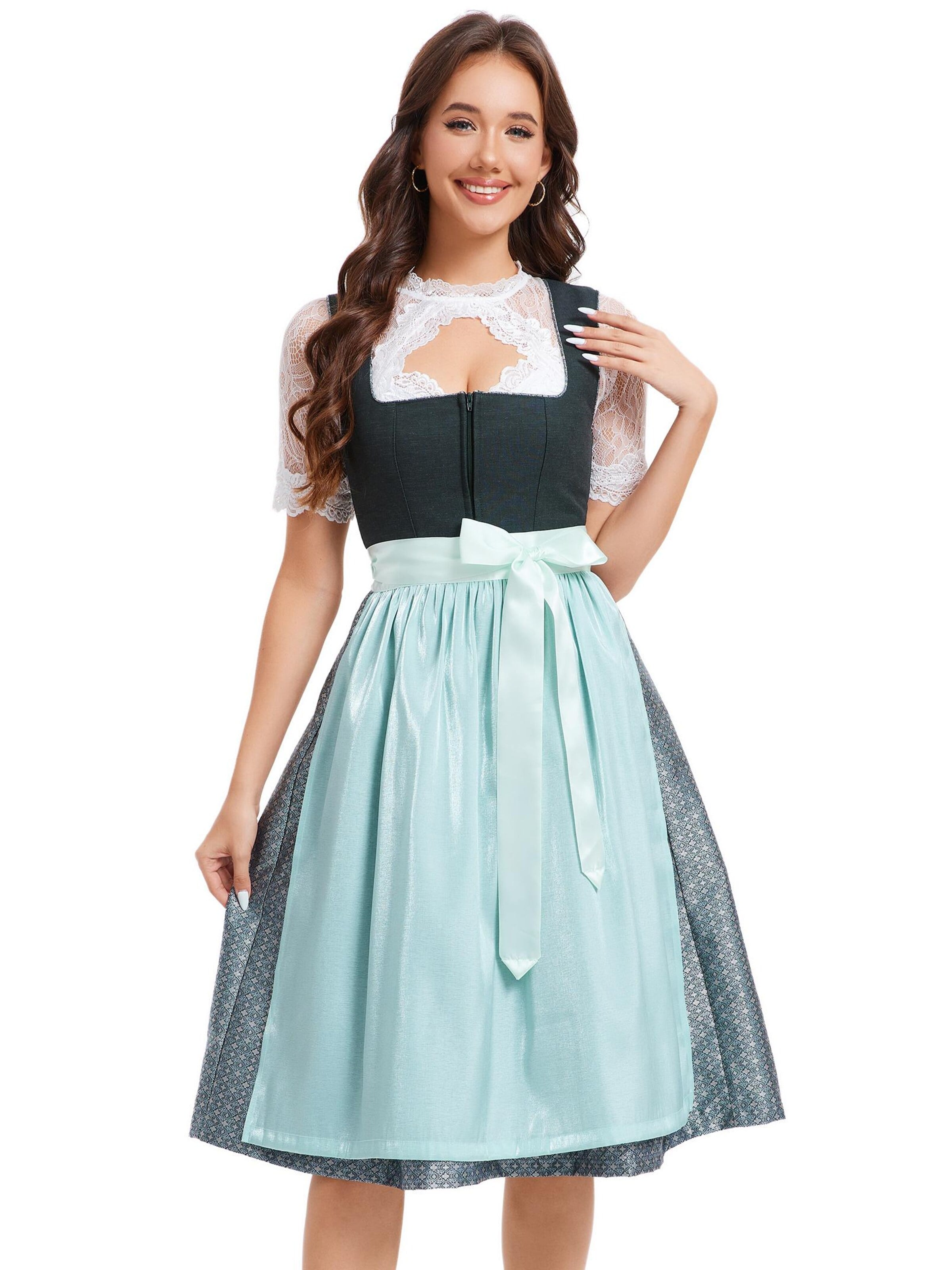 Yesfashion Dirndl in Grün