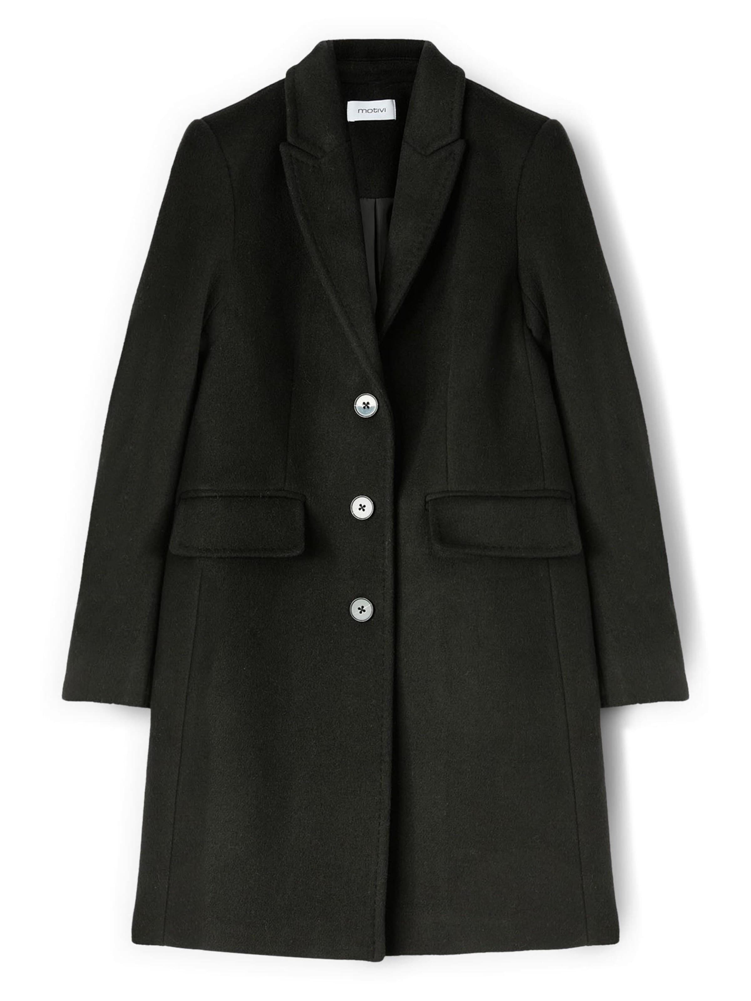 Cappotto invernale di MOTIVI in nero: frontale