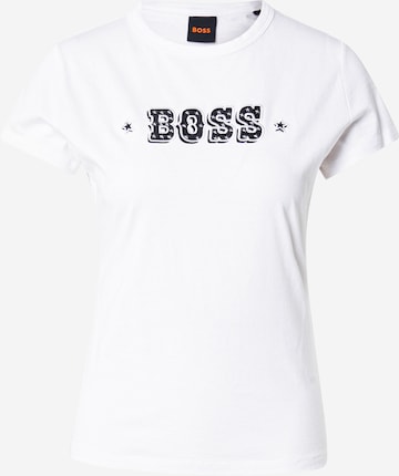 BOSS Póló 'C_Endora_1' - fehér: elől