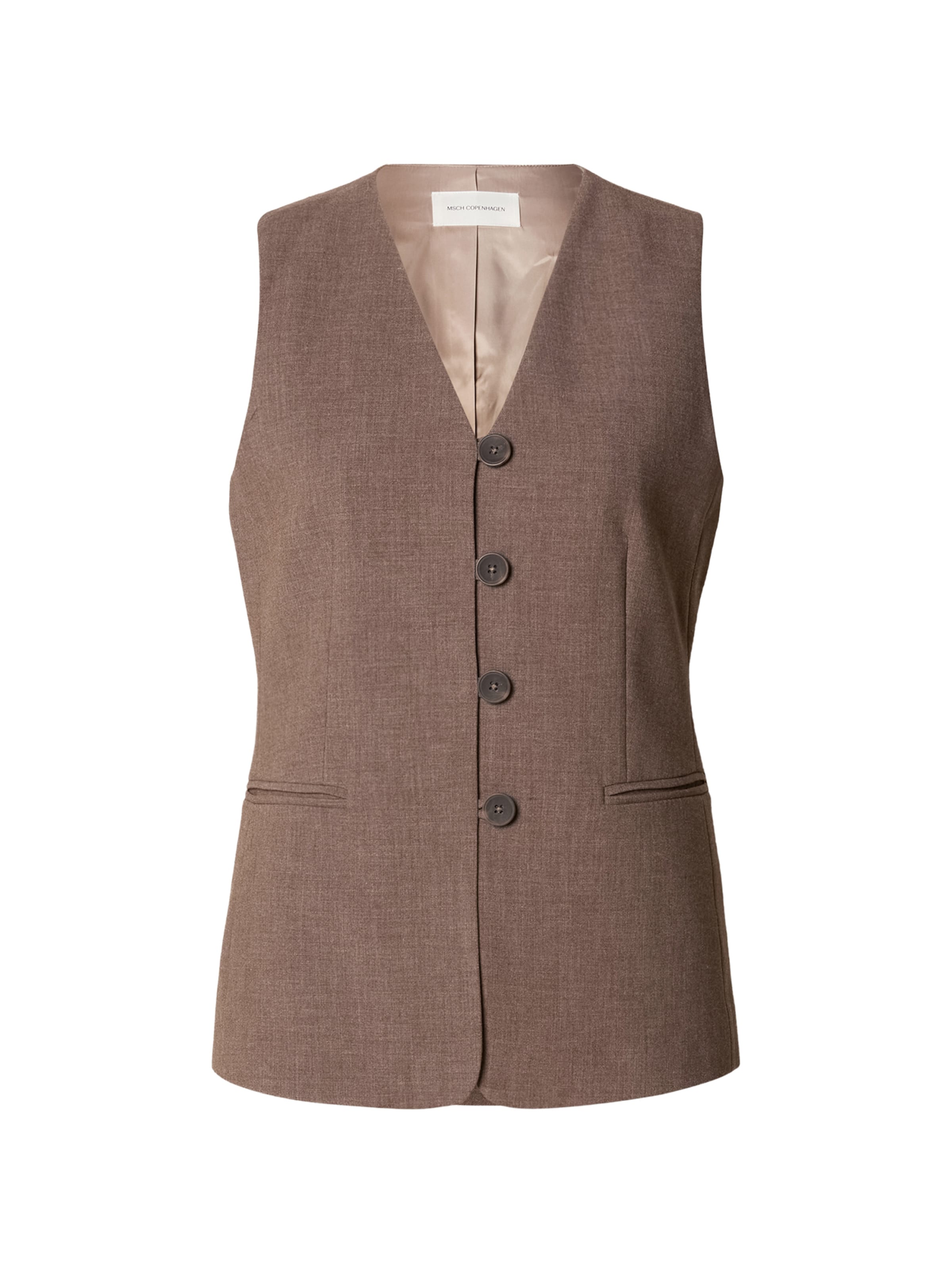 MSCH COPENHAGEN Мъжка елек за костюм 'Rosina Michelle' в кафяво: отпред