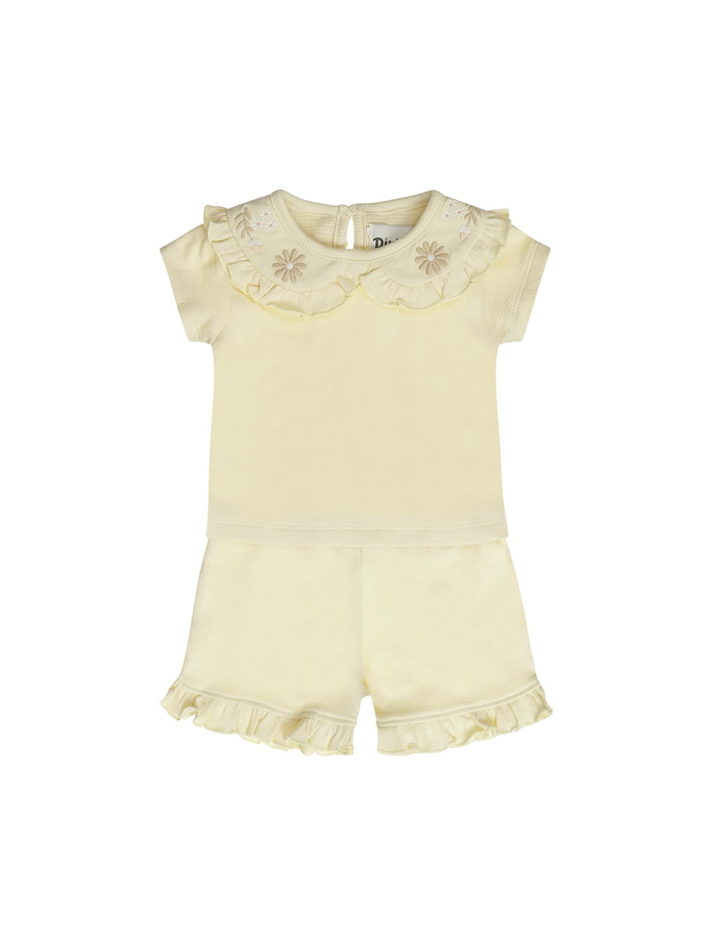 Dirkje Set '2 pc set, Top, Shorts' in Beige: voorkant
