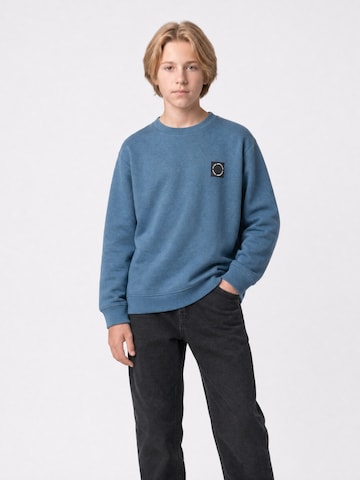 Sweat Petrol Industries en bleu : devant