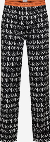 Pantaloni de pijama de la Calvin Klein Underwear pe negru: față