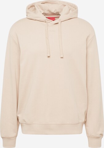 HUGO Sweatshirt 'Dapo' in Beige: front