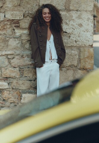 Pull&Bear Prehodna jakna | zelena barva