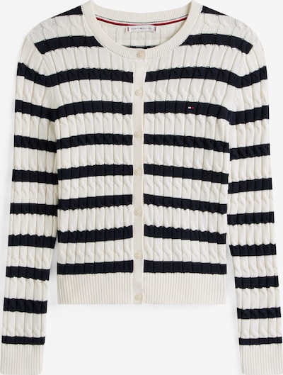 Geacă tricotată TOMMY HILFIGER pe albastru marin / alb, Vizualizare produs