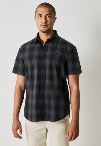 Street One MEN Regular Fit Hemd in Grau: Vorderseite