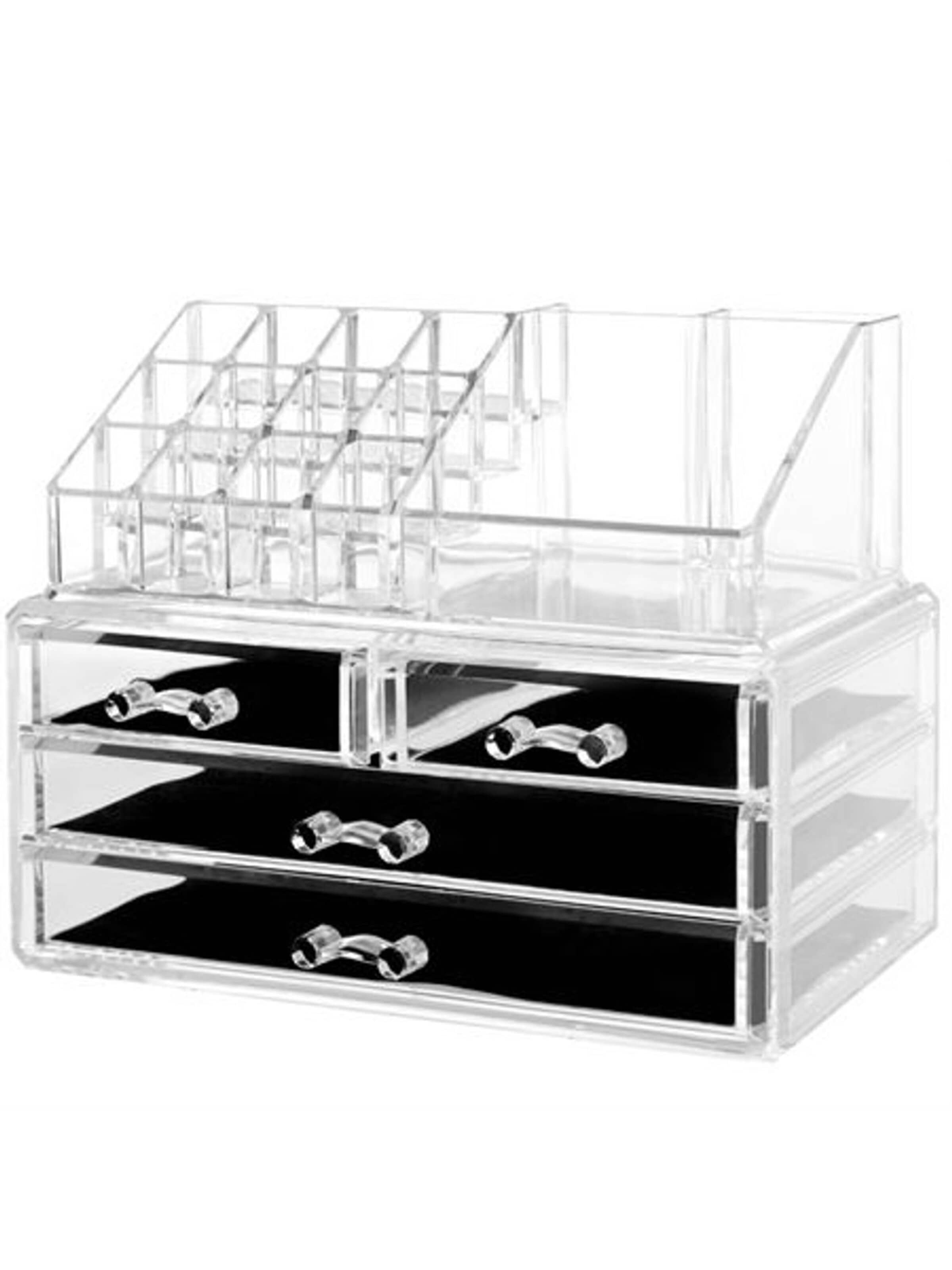 UNIQ Beauty Jewelry storage 'UNIQ Jewellery / Makeup Organiser acrylic with 4 drawers - SF 1155' in Transparent