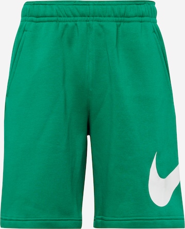 Nike Sportswear Hlače 'CLUB' | zelena barva: sprednja stran