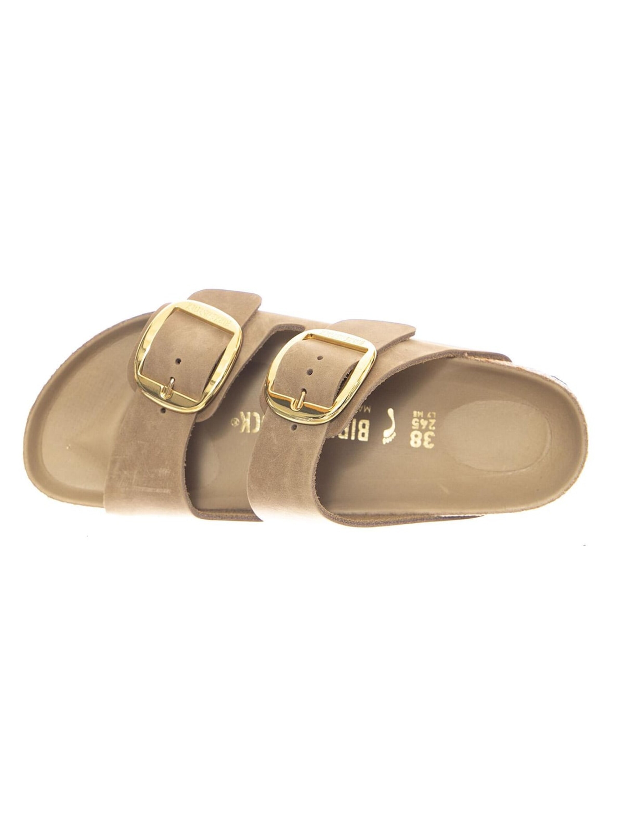 Sandales 'Arizona Big Buckle Oiled Leather Narrow Fit Tobacco Brown' BIRKENSTOCK en marron