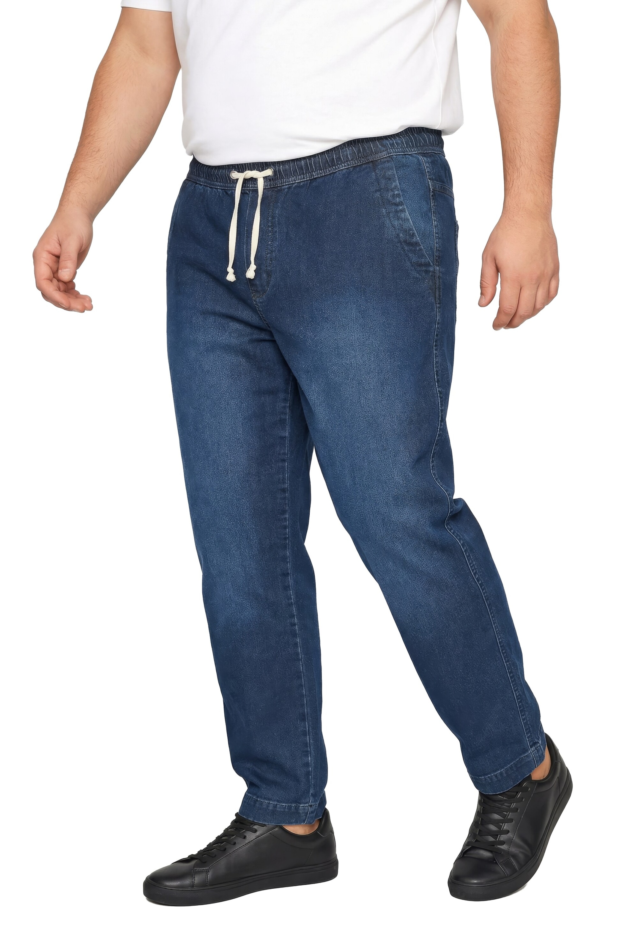 Men Plus Loosefit Jeans in Blau
