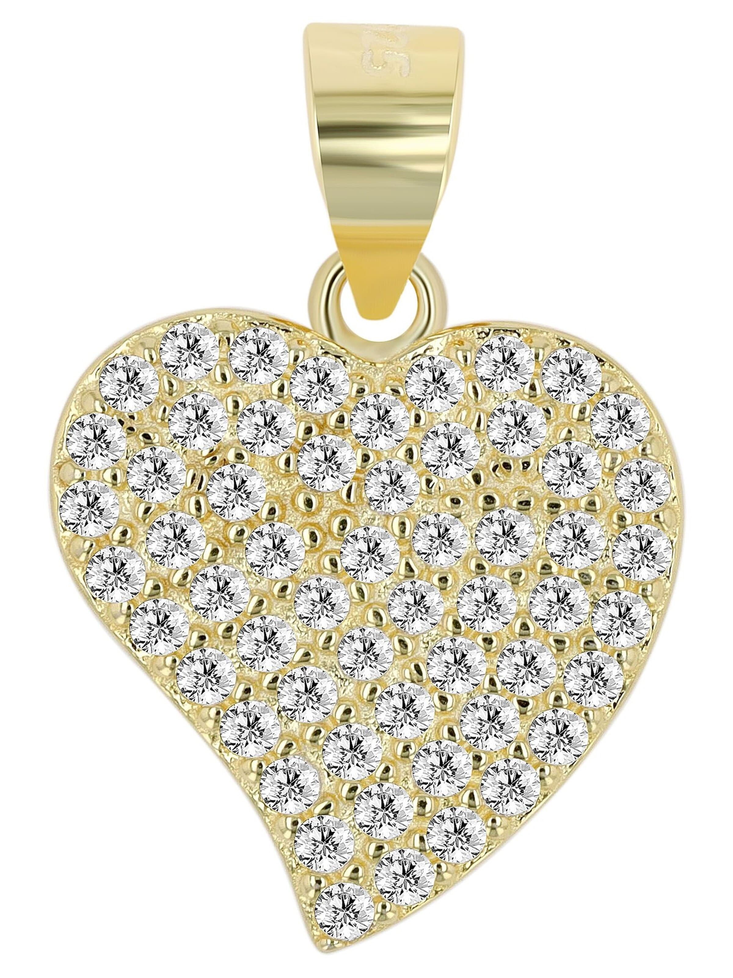 Akzent Anhänger 'Moana, 925 Sterlingsilber, langlebig'‌‌‌ in Gold: Vorderseite