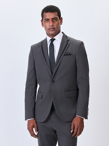 Next Slim fit Business-colbert in Grijs: voorkant