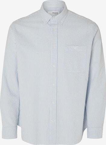 Regular fit Camicia 'REIL' di SELECTED HOMME in blu: frontale