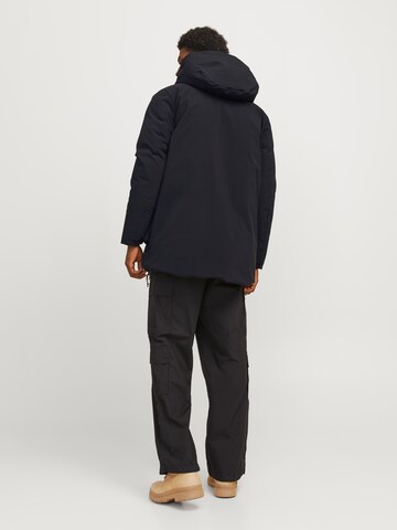 JACK & JONES Tussenparka 'JCOCharlie' in Zwart