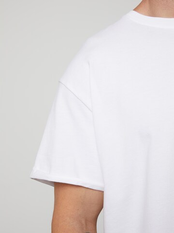 T-Shirt 'Alan' DAN FOX APPAREL en blanc