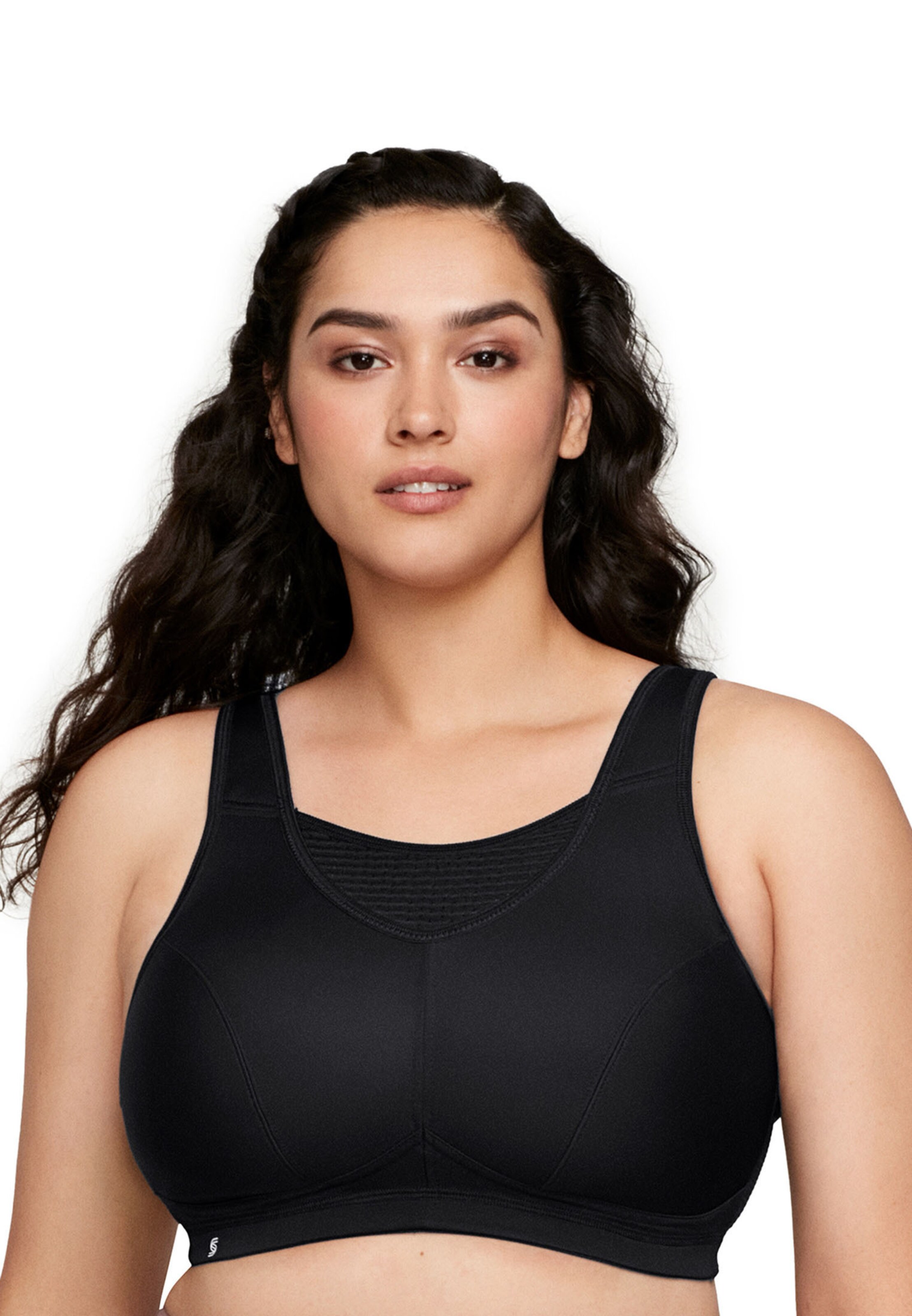 GLAMORISE Bralette Bra in Black: front