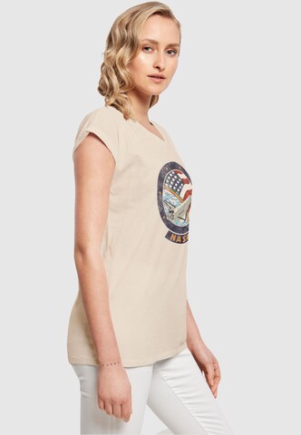 Merchcode T-Shirt 'NASA - Faded' in Beige