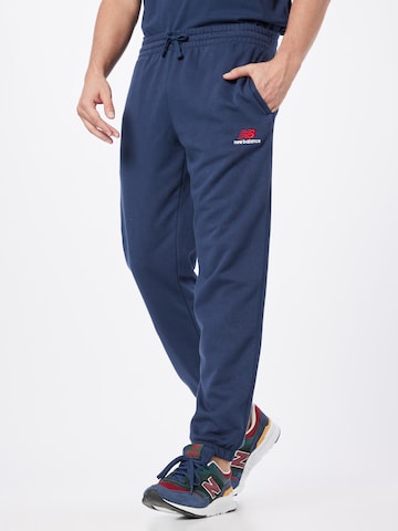 new balance Tapered Sportbroek in Blauw: voorkant