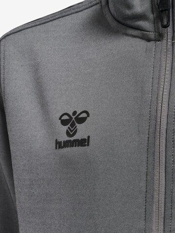 Hummel Athletic Zip-Up Hoodie 'Core Xk Poly' in Grey