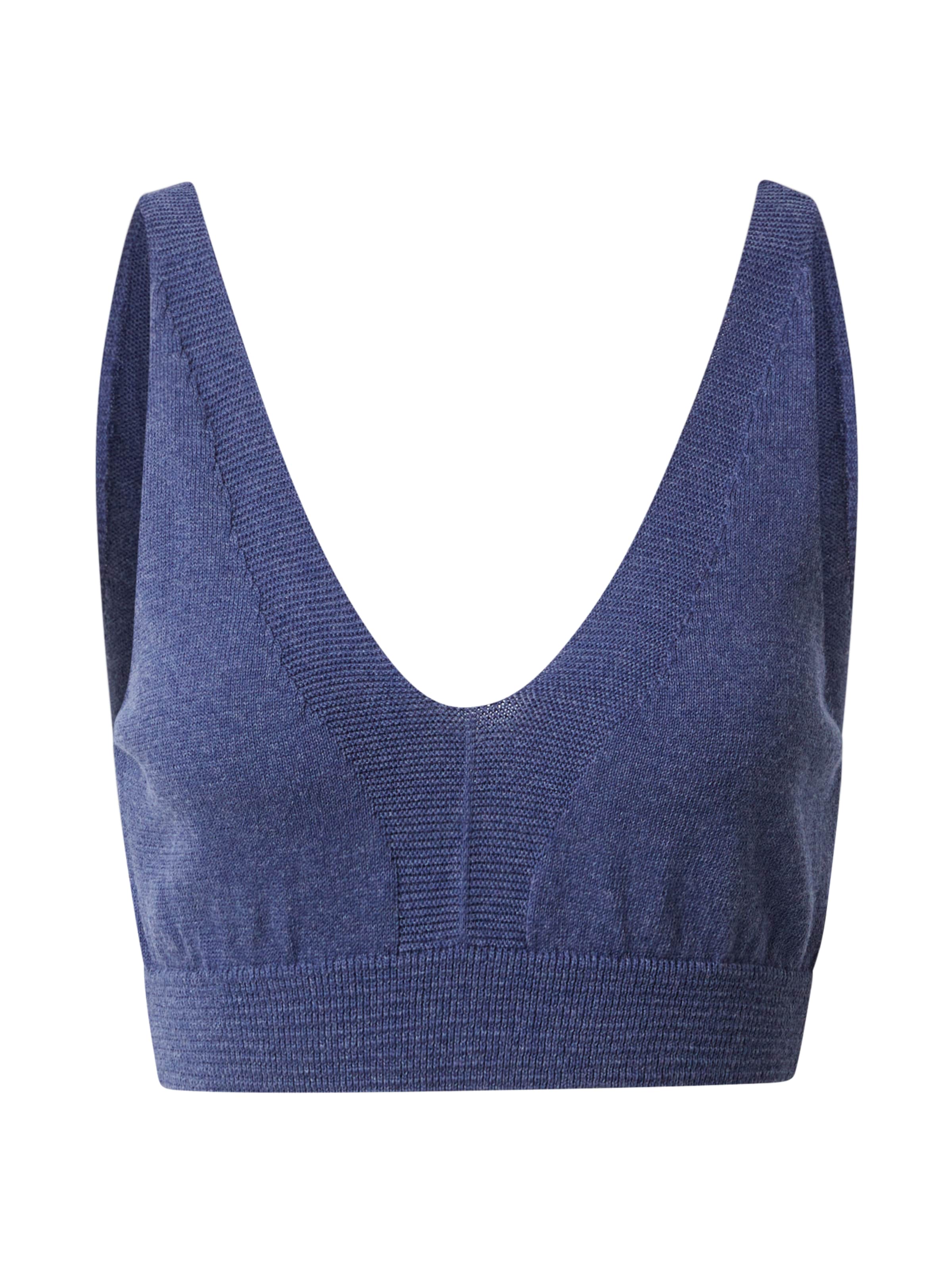 NU-IN - Top de punto en azul: frente