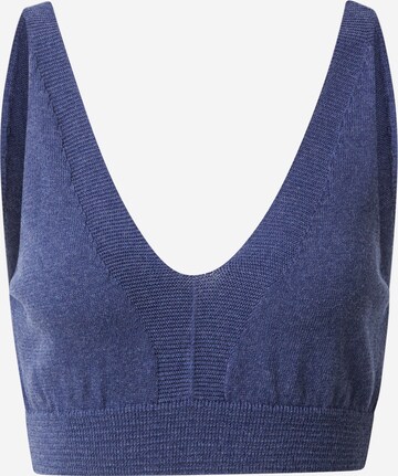 Tops en tricot NU-IN en bleu : devant