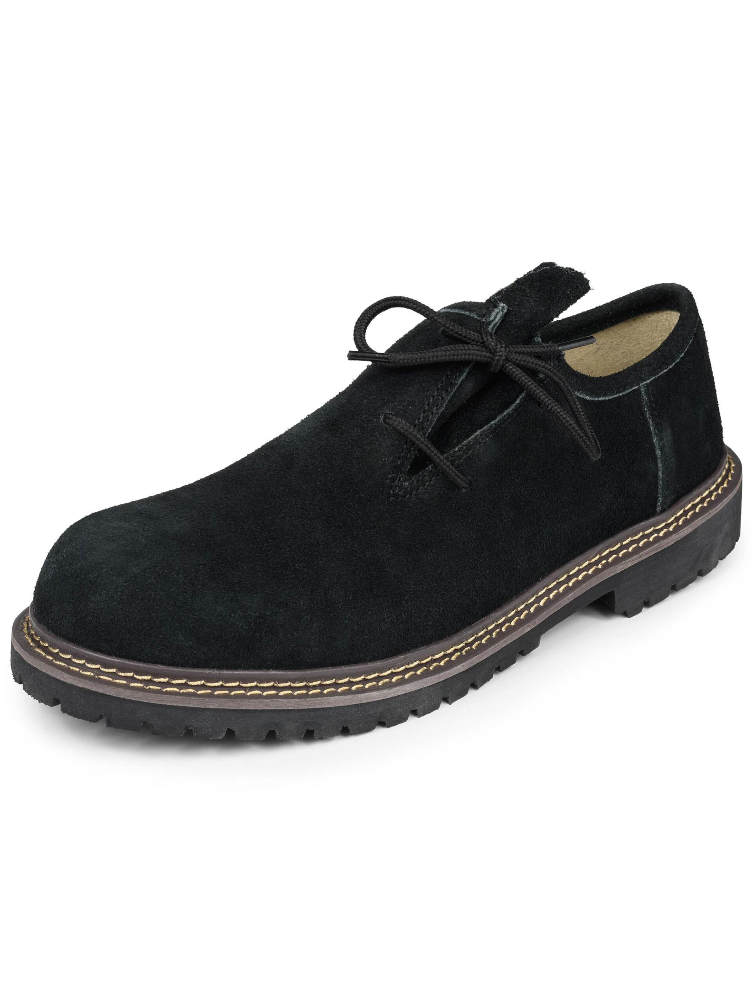 Alessandro Salvarini Trachtenschuhe 'AS453' in Schwarz: Vorderseite