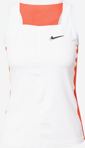 NIKE Sports Top in White: front