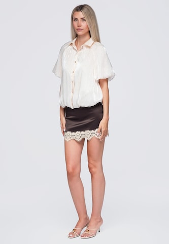 Ombre Blouse in Beige