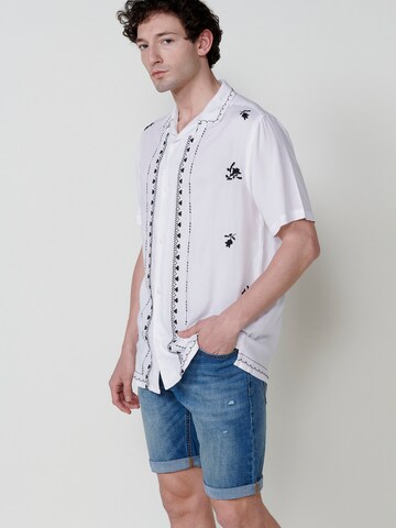 KOROSHI Regular fit Ing - fehér