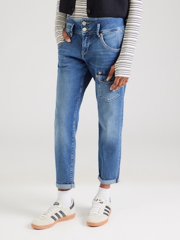 Herrlicher - Tapered Pantalón vaquero cargo 'Dido' en azul: frente