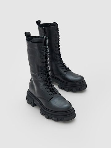 EDITED Lace-Up Boots 'Dorle' in Black