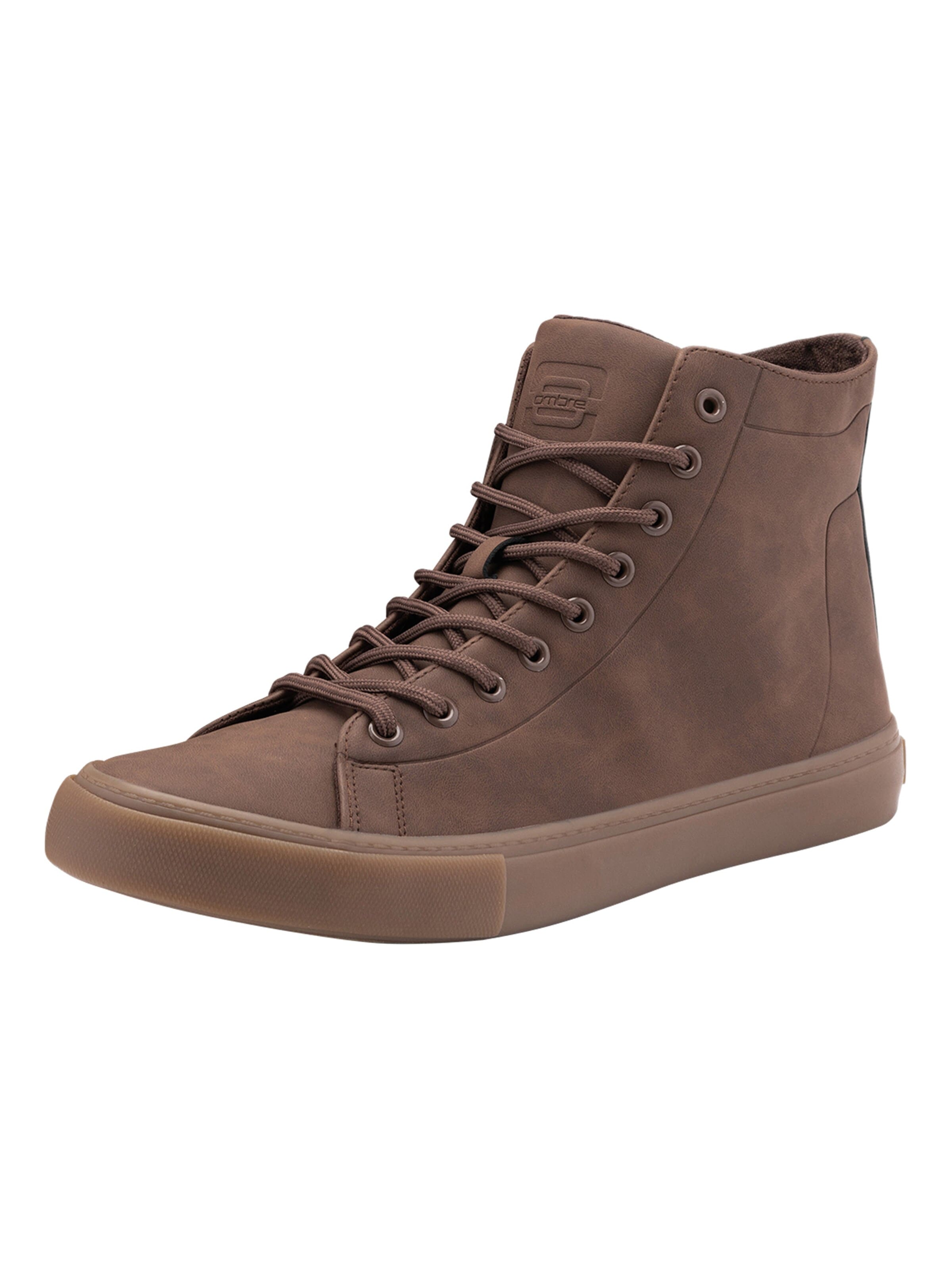 Ombre - Zapatillas deportivas altas en marrón: frente