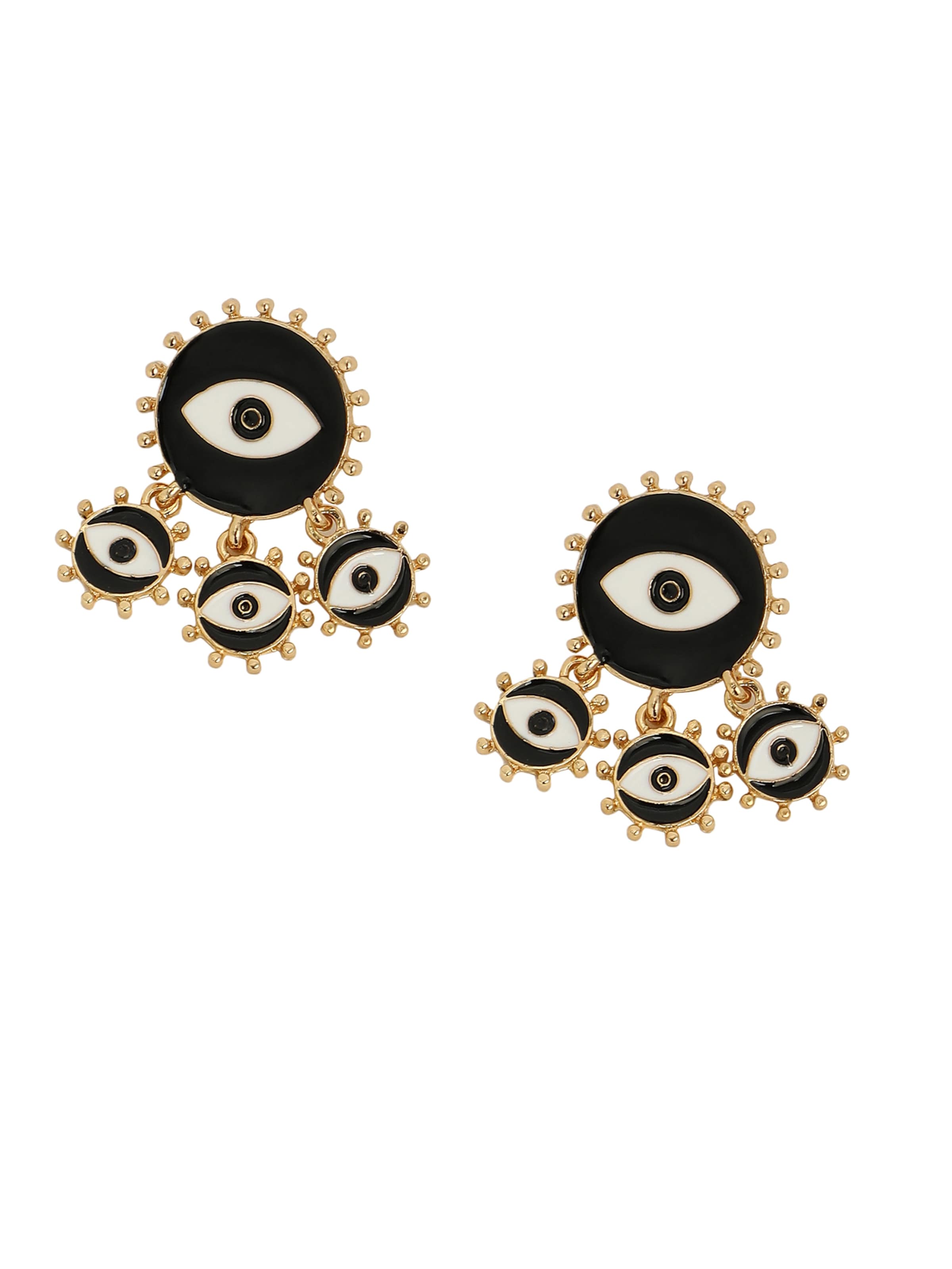 SOHI Øreringe ' Sophia ' i sort: forside