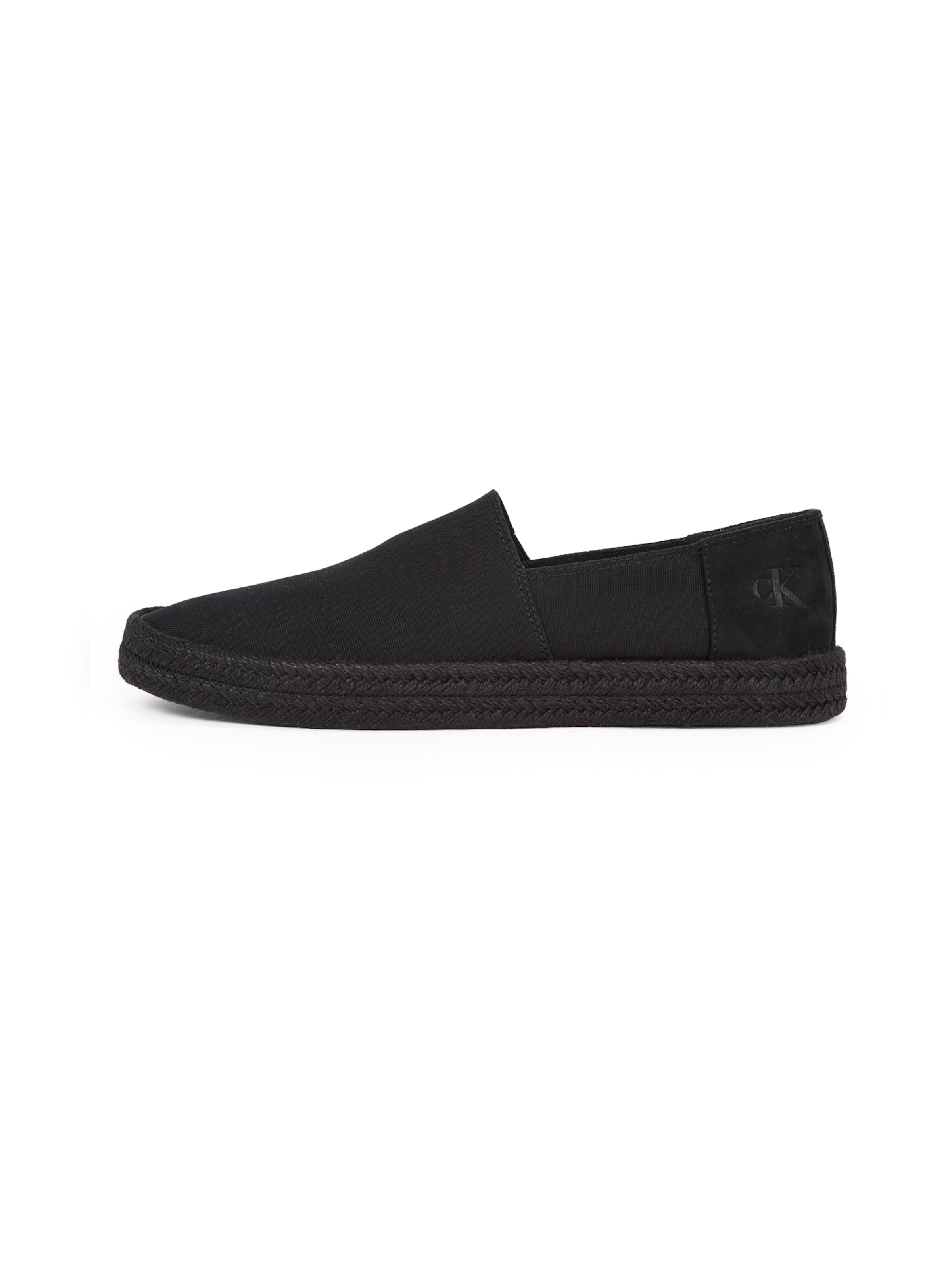 Espadrile de la Calvin Klein pe negru: față